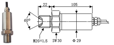 مبدل فشار هوای 10VDC فوق العاده بالا 1500MPa مبدل فشار اتمی 2